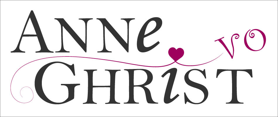 Logo I designed for Anne Ghrist, a female voice actor.