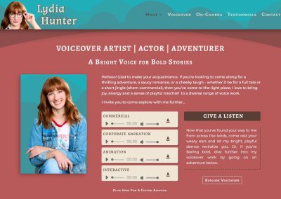 Lydia Hunter Website Design